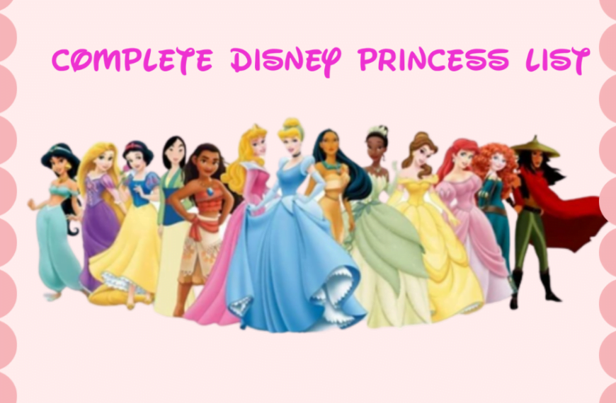 Complete Disney Princess List – 2026 (With Fun Facts & Images)