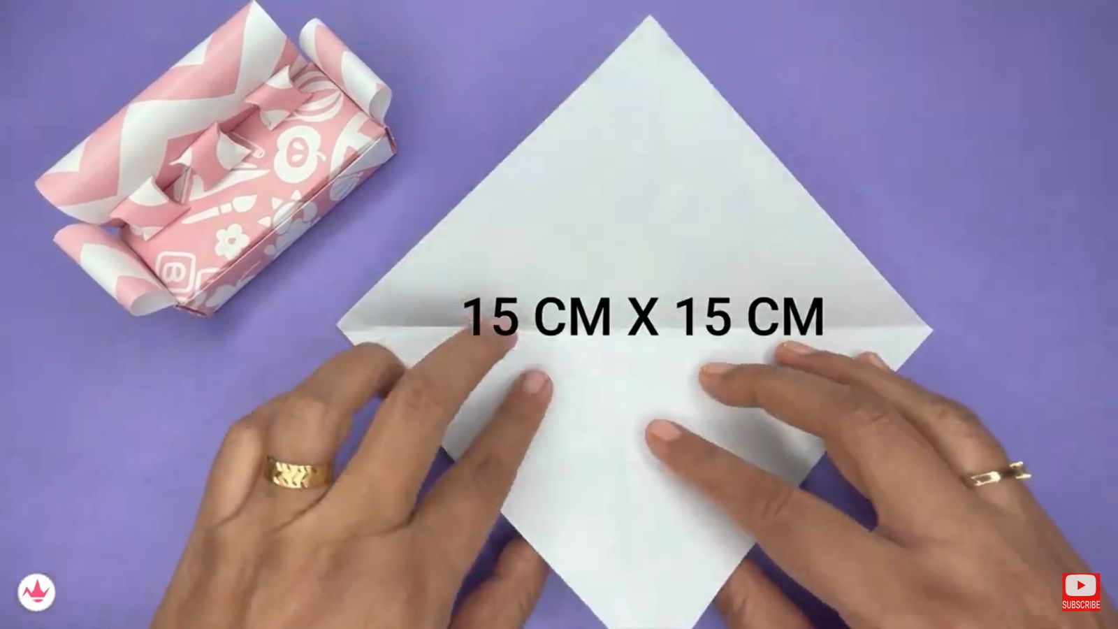 How To Make Paper Sofa Step By Step Video Tutorial And Pictures