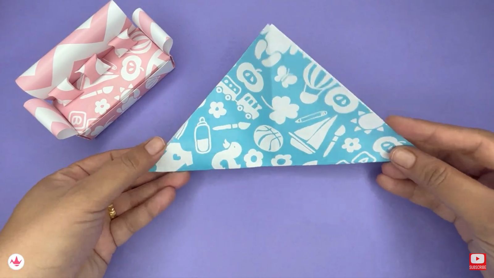 How To Make Paper Sofa Step By Step Video Tutorial And Pictures