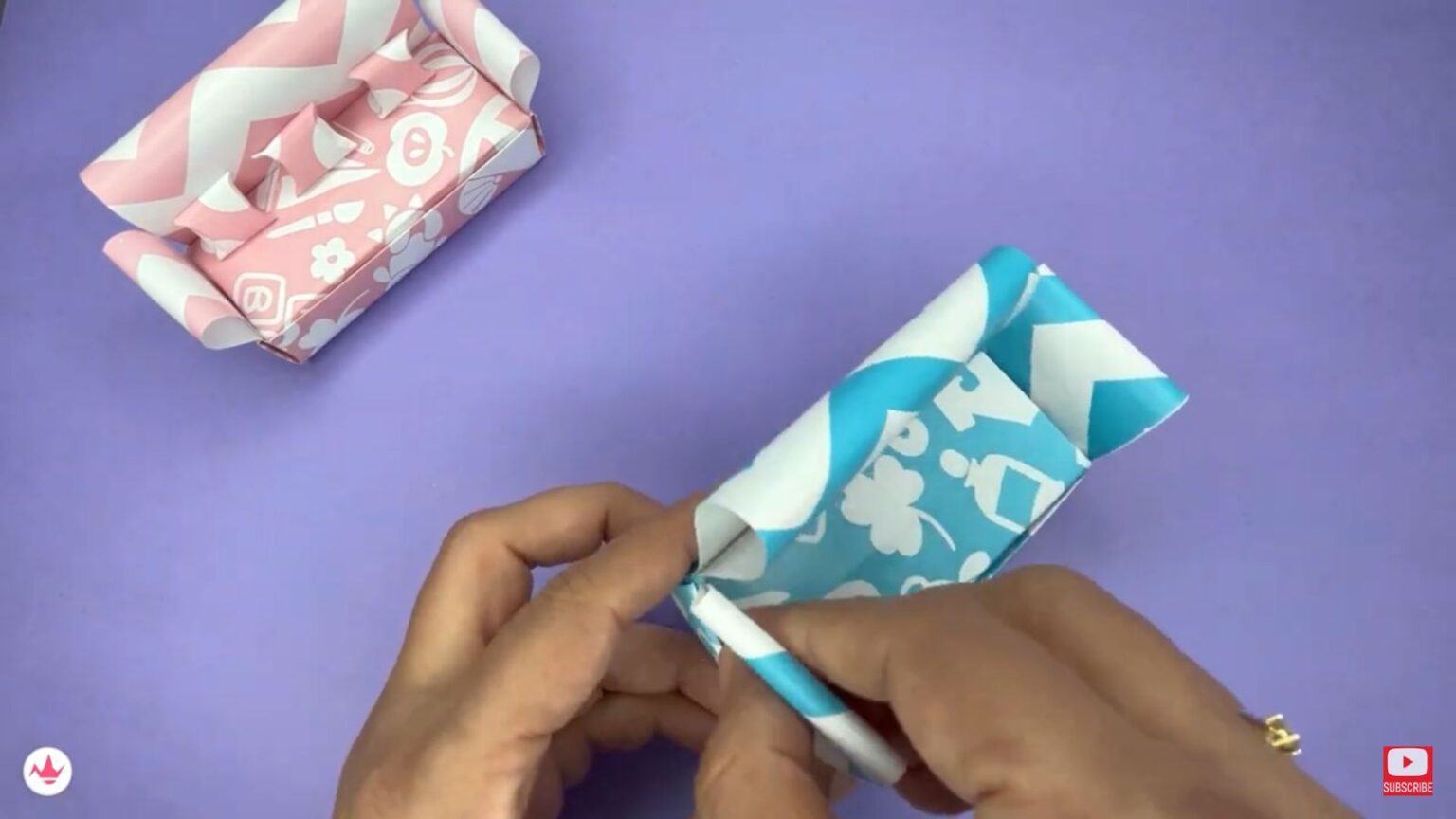 How To Make Paper Sofa Step By Step Video Tutorial And Pictures