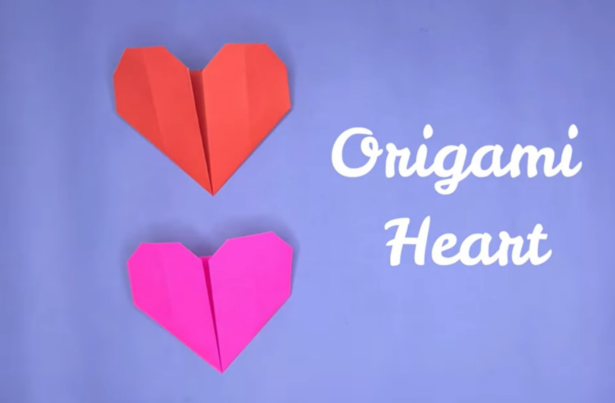 How To Make Easy Origami Heart (Video + Tutorial)