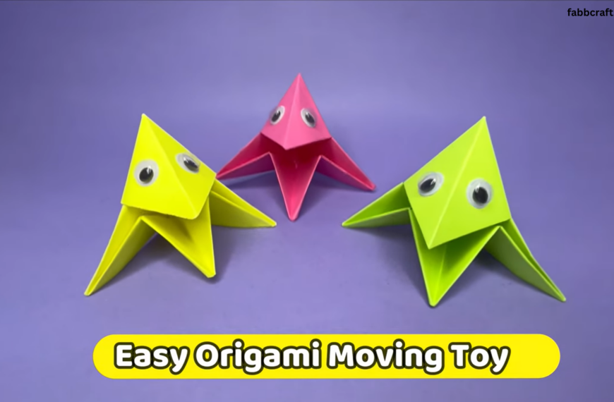 How To Make Easy Origami Moving Toy For Kids (Video + Tutorial)
