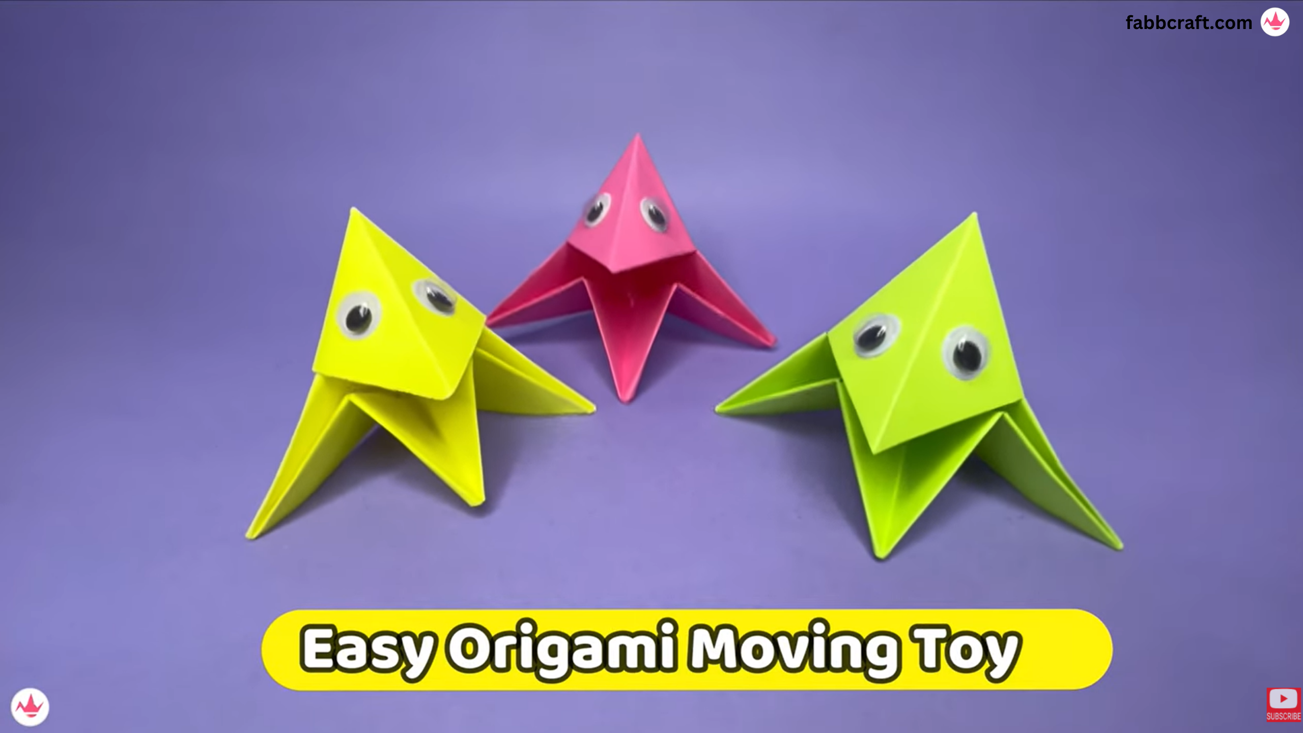 How To Make Easy Origami Moving Toy For Kids (Video + Tutorial) - fabbcraft