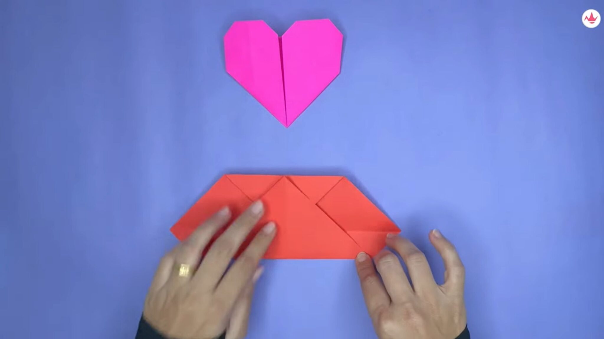 How To Make Easy Origami Heart Video Tutorial Fabbcraft 3944