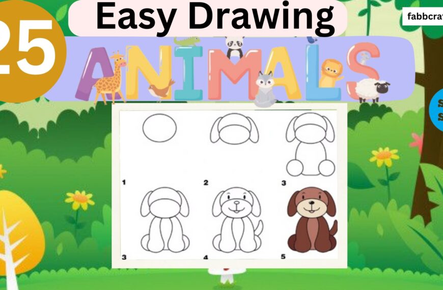 25 Easy Animal Drawings For Kids